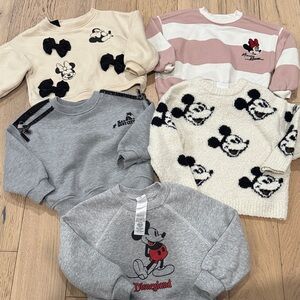 Disney Mickey and Minnie Mouse Cozy Sweatshirt Set